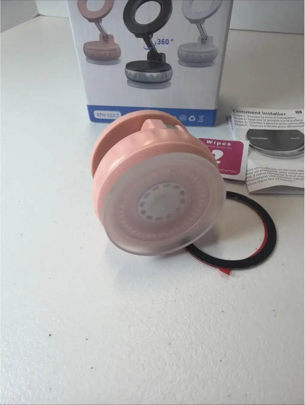 Magnetic Suction Cup Phone Holder ~ Pink